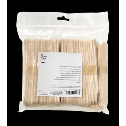 PEGGY SAGE Body Care Set with 200 Wooden Spatulas - Disposable