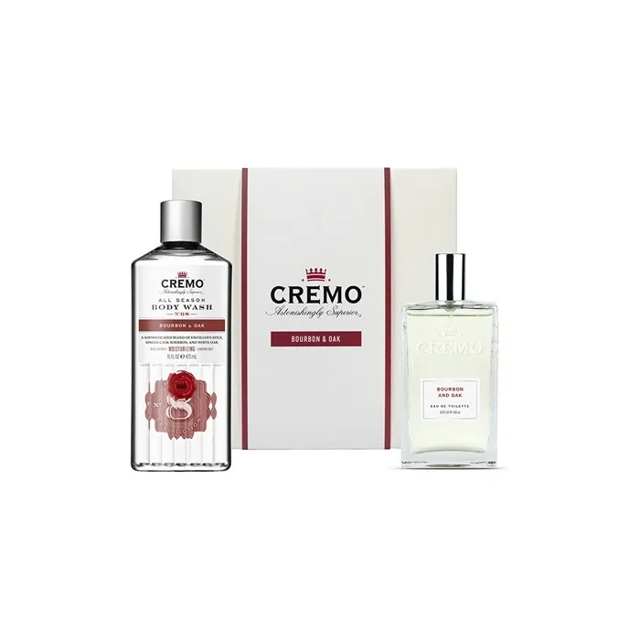 Cremo Bourbon & Oak Body Care Gift Set