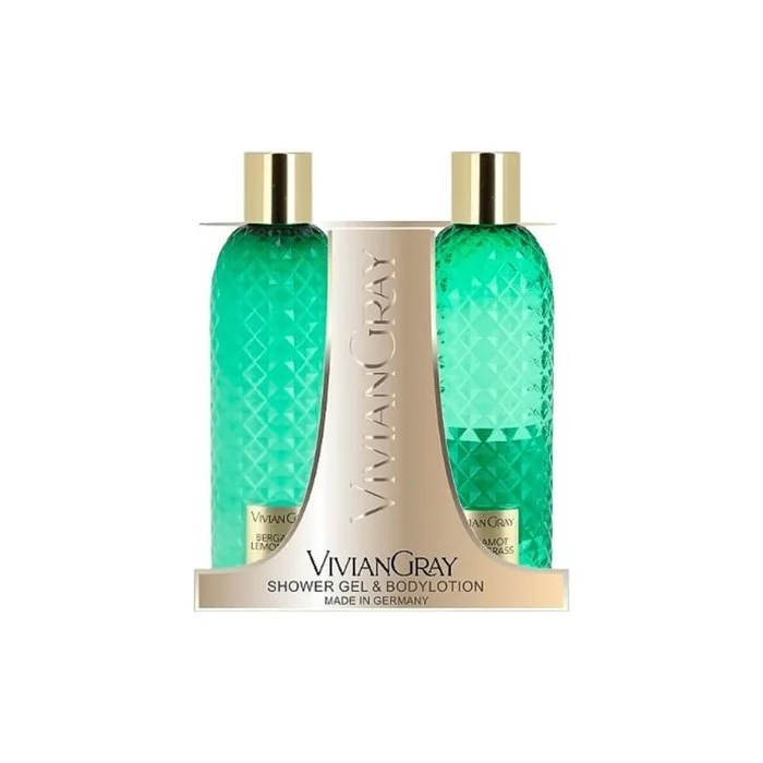Vivian Gray Bergamot Lemongrass Body Care Cosmetic Set Shower Gel And Body Lotion