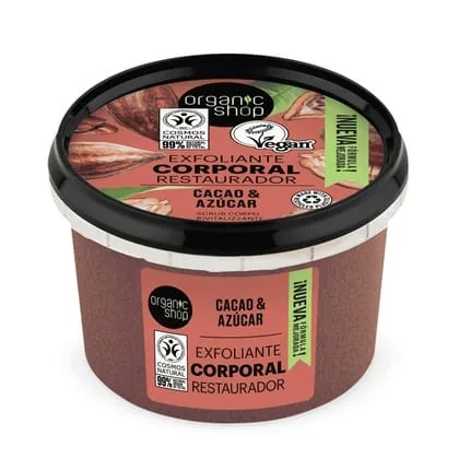 Organic Shop Cacao Body Exfoliant Belgian Chocolate 1 Unit