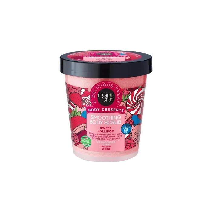 Organic Shop Smoothing Body Exfoliator Sweet Lollipop 450ml