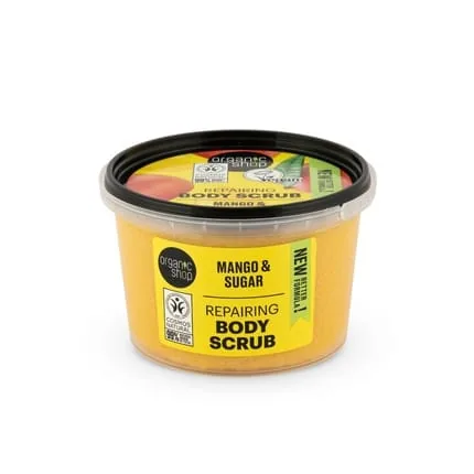 Organic Shop Body Scrub Kenyan Mango Cosmos Natural