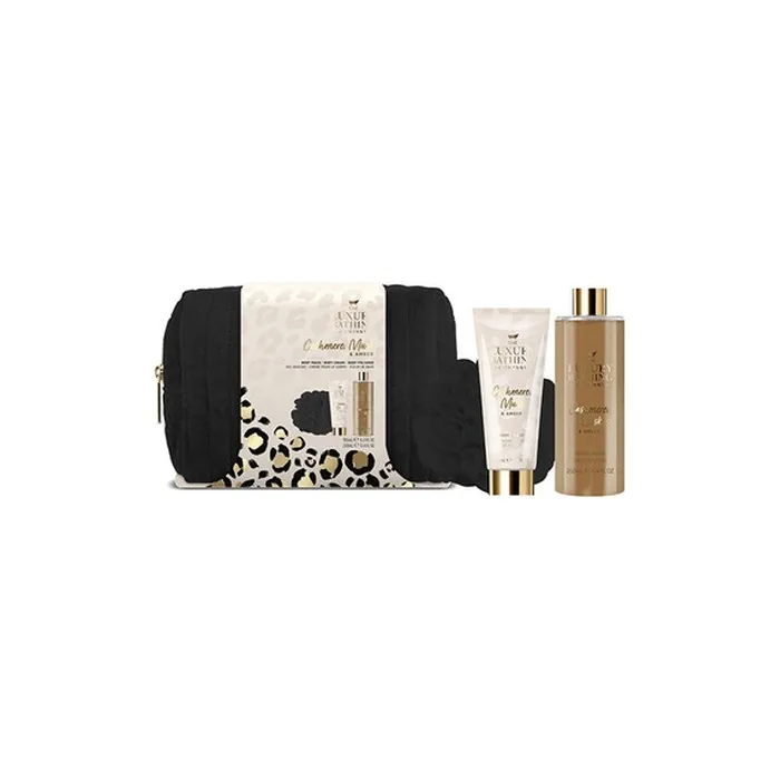 The Luxury Bathing Company Gift Set for Body Care in Cosmetic Bag Cashmere Musk Amber