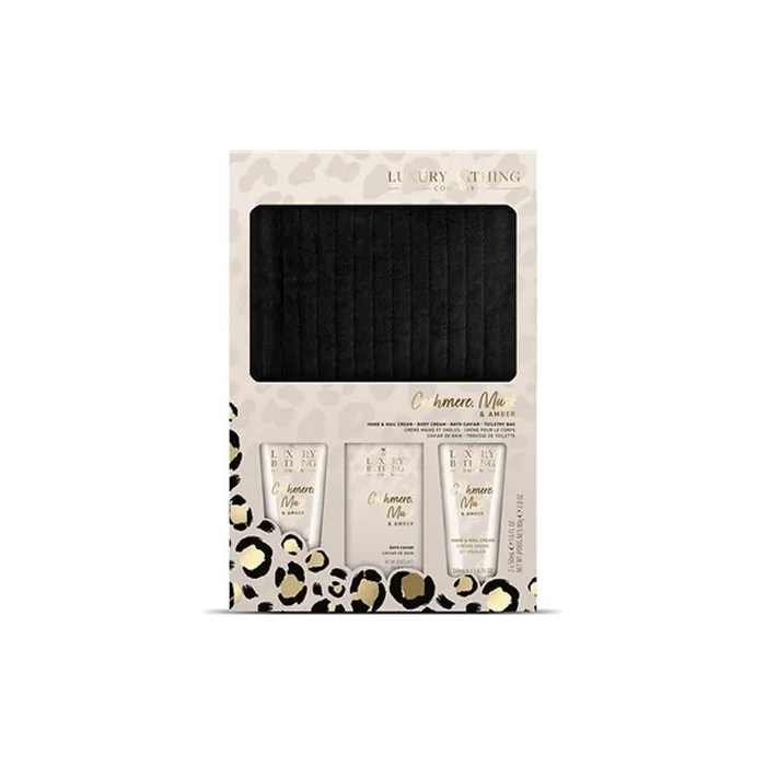 The Luxury Bathing Company Gift Set of Body Care with Cashmere, Musk & Amber