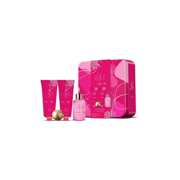 Grace Cole Body Care Gift Set In A Tin Can Vanilla Almond 4 Pieces