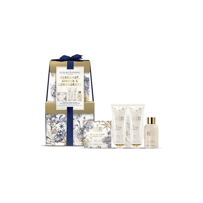 The Luxury Bathing Company Gift Mini Body Care Set Bergamot Ginger Lemongrass