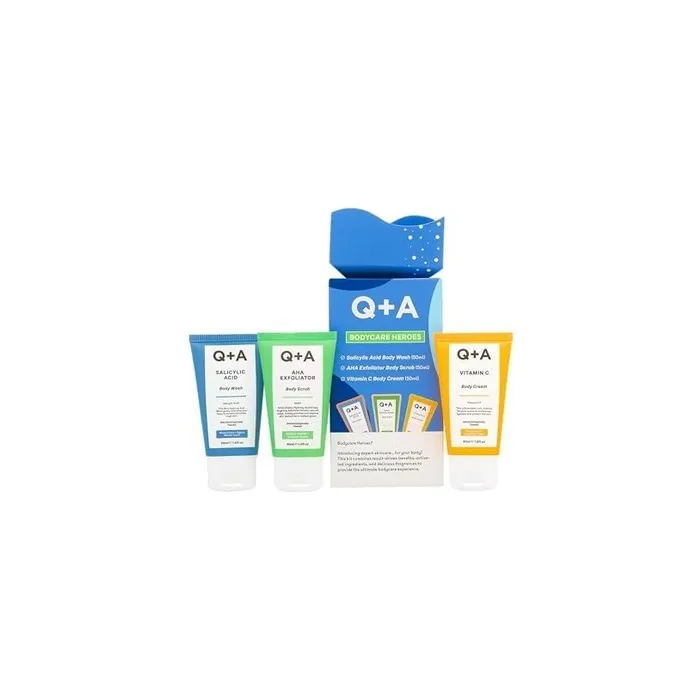 Qa Bodycare Heroes Gift Set 3-Step Skincare Routine with Salicylic Acid