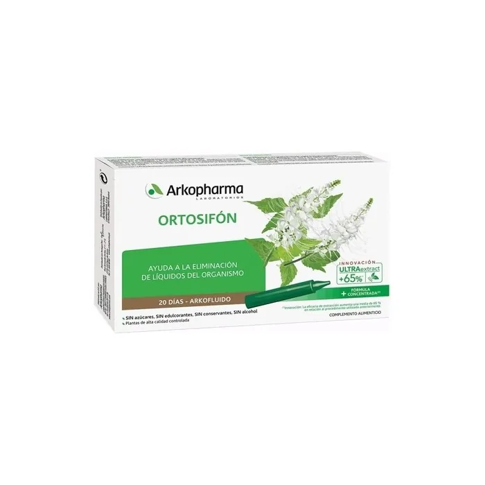 Arkopharma Arkofluido Ortosifon 20 Ampoules for Liquid Retention