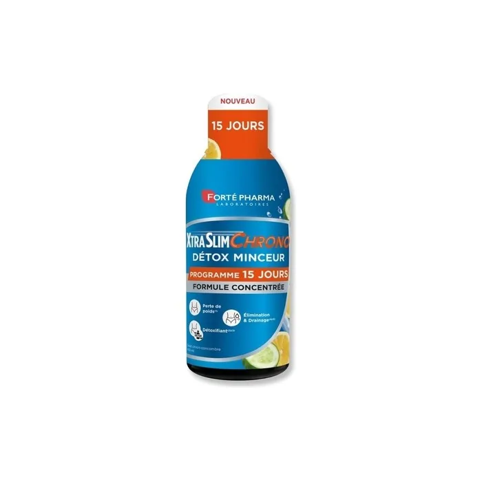 Forte Pharma Xtraslim Chrono Detox Draining Drink with Elderberry and Vinegar