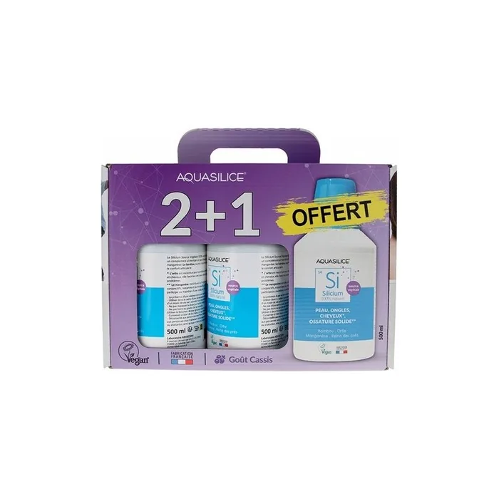 Aquasilice Silicon of Organic Origin 3 x 500ml - 500ml Free