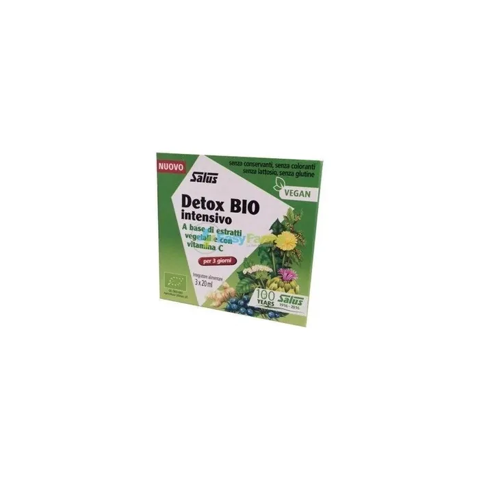 Salus Detox Bio Intensive 3 Vials Of 20 Milliliters