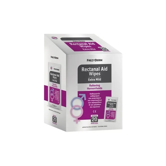 Frezyderm Frezyderm Rectanal Aid Wipes - 20 Count For Daily Cleaning & Relief Of Hemorrhoid Symptoms
