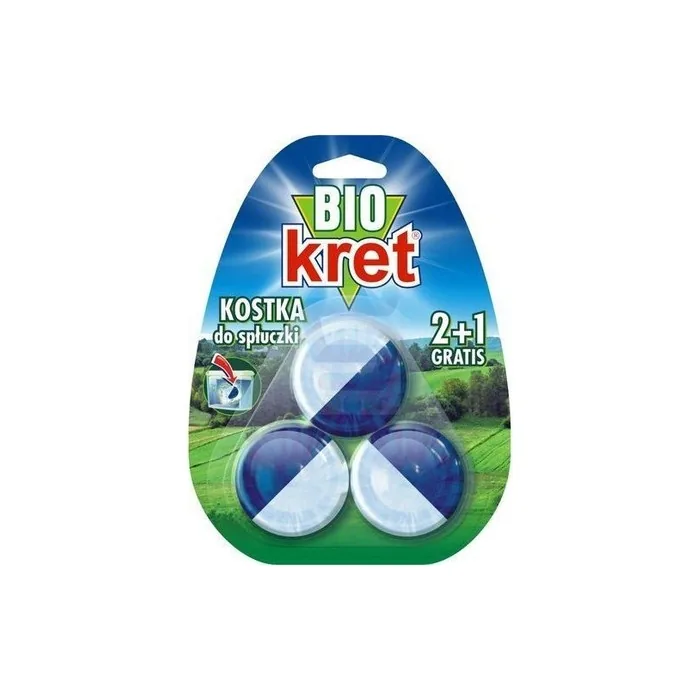 Kret Bio Flush Block with Enzymatic Activator 50g - Pack of 3