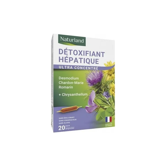 Naturland Hepatic Detoxifier 20 Drinking Ampoules 10ml