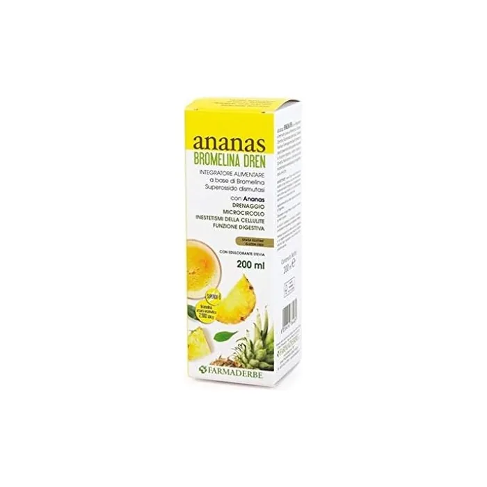 Farmaderbe Pineapple Bromelain Dren 200ml