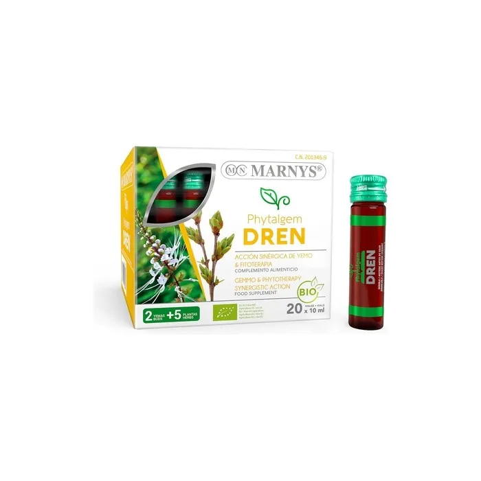 Phytalgem Dren Balance Fluids Key to Well-being 20 x 10ml Single Dose Drinking Bottles Pineapple Flavor