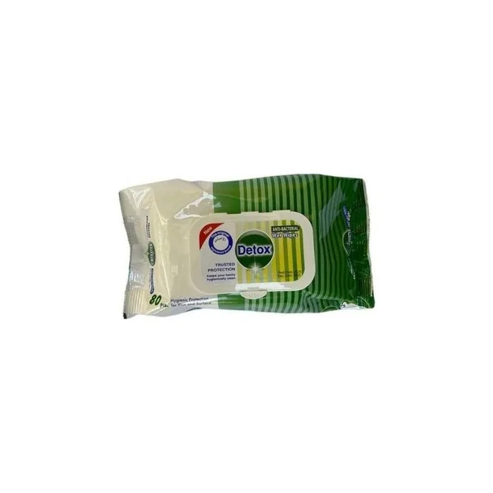 Detox Fresh Antibacterial Wet Wipes 80 Pieces