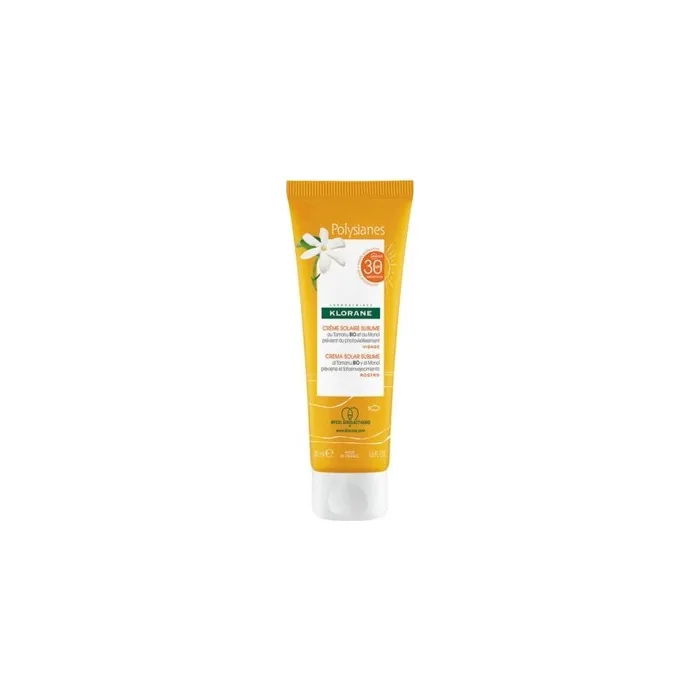 Klorane Polysianes Monoi and Tamanu Organic Sublime Sunscreen Cream SPF30 50ml