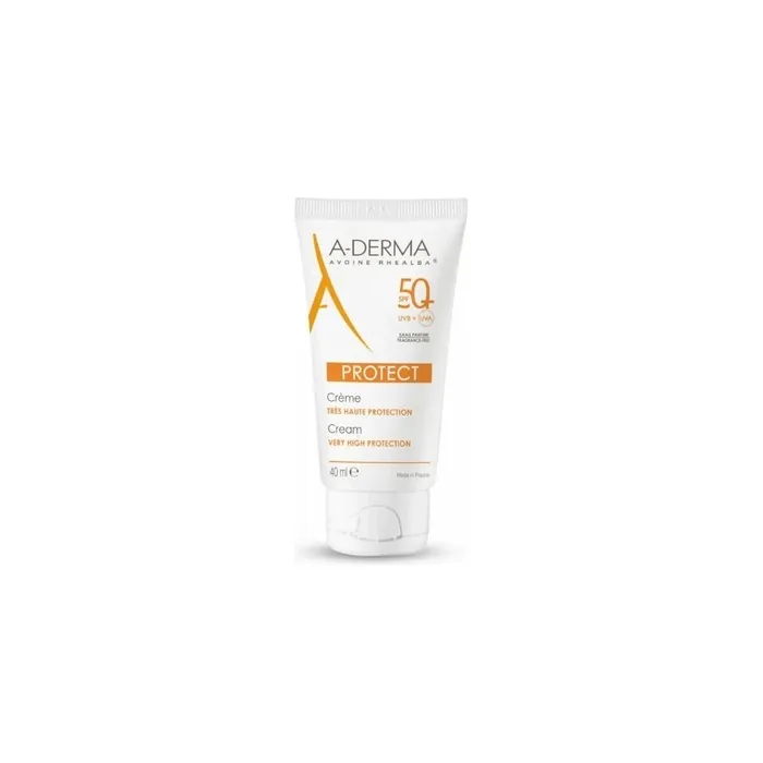 Aderma Protect Fragrance Free Cream Spf 50 40ml Ideal For Fragile Skin In The Sun