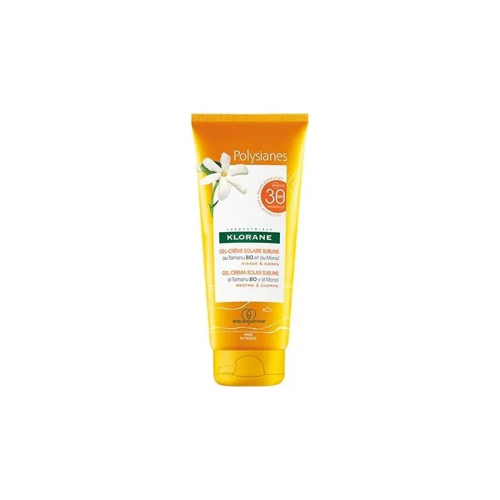 Klorane Tamanu Bio And Monoi Solar Gelcream Spf 30 For Face And Body 200ml