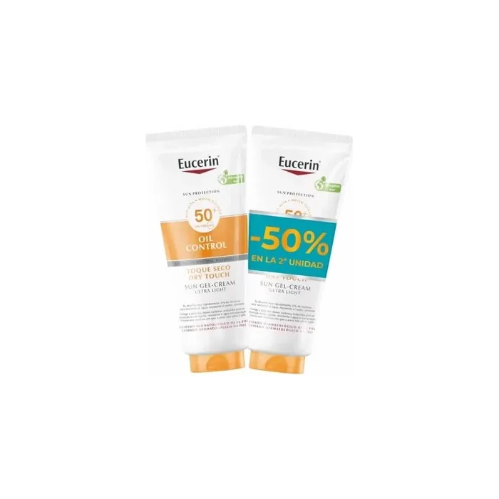 Eucerin Oil Control Dry Touch Sun Gel Cream Ultra Light 2x200ml