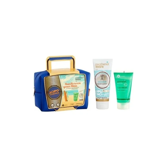 Panthenol Extra Promo Pack Sunscreen Your Skin Face & Body Spf50 200ml With Aloe Vera Gel 150ml