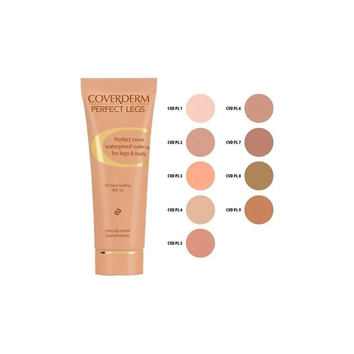 Coverderm Perfect Legs Waterproof Makeup for Legs and Body SPF 16