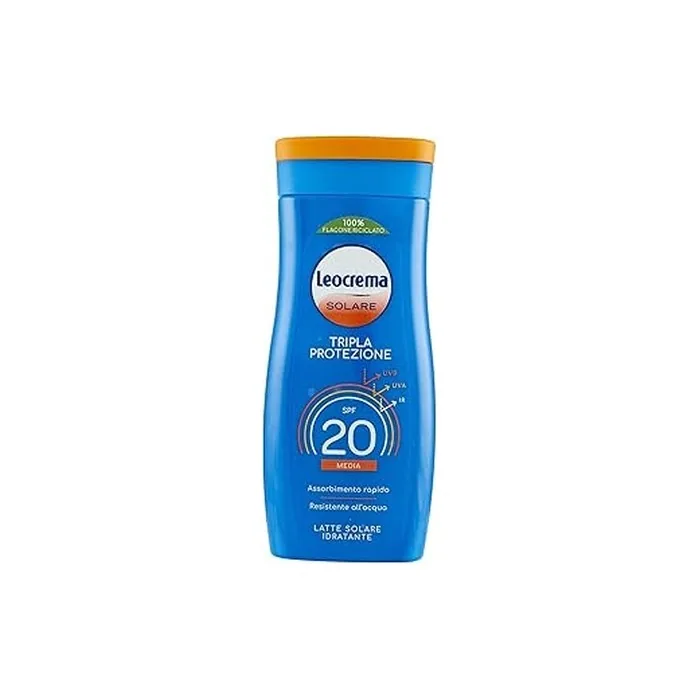 Leocrema Solar Triple Protection Spf20 Medium Moisturizing Solar Milk 200 Ml