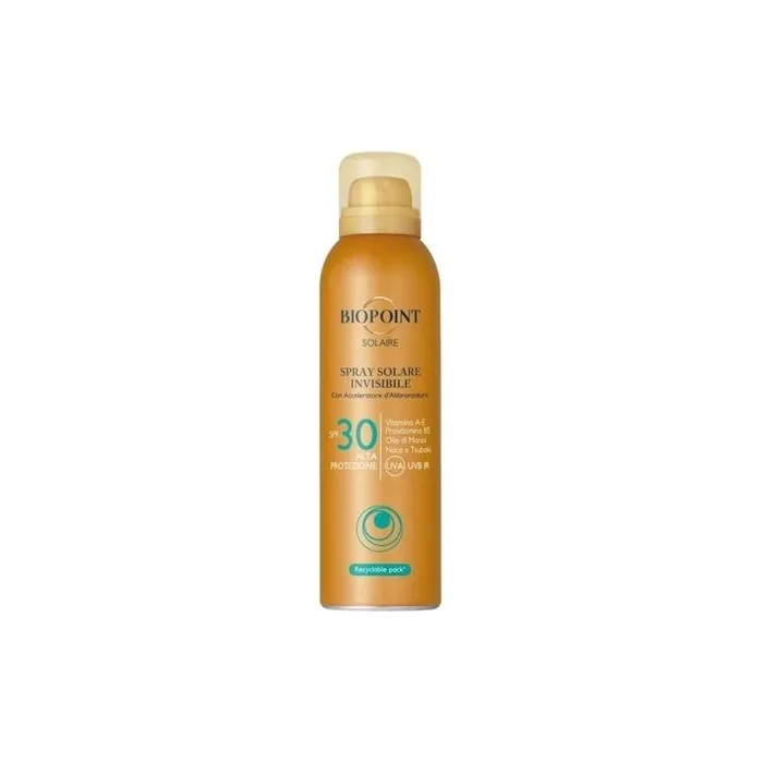 Biopoint Solaire SPF30 Invisible Sun Spray with Accelerated Tanning 150ml