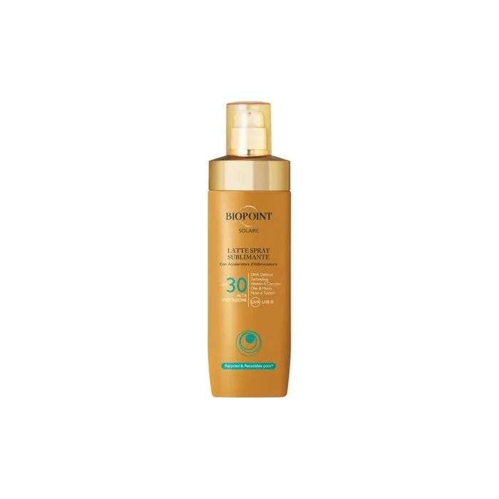 Biopoint Solaire Sun Milk Spray Spf 30 With Tan Accelerator Antioxidant Action And Moisturizing Effect 250 Ml