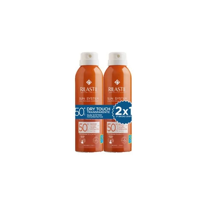 Rilastil Sun System SPF50+ Transparent Dry Touch Spray 2 x 200ml