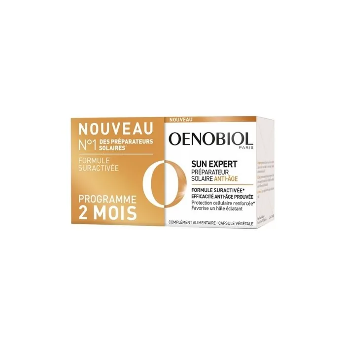 Oenobiol Sun Expert Preparator Sun Anti-Aging 30 Capsules - Pack of 2