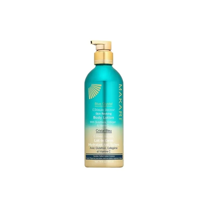 Makari Blue Crystal Reviving Body Lotion 16.8oz Lightening Brightening Moisturizing Cream with Natural Glutathione