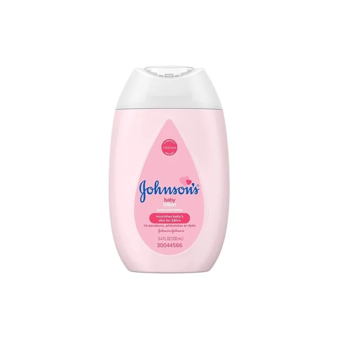 Johnson's Moisturizing Pink Baby Lotion with Coconut Oil 3.4 fl. Oz TSA-Compliant Travel-Size Bottle