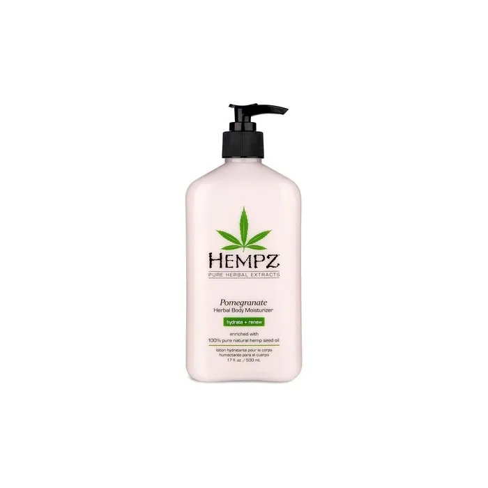 Hempz Pomegranate Herbal Body Moisturizer 17oz Paraben-Free Anti-Aging Hydrating Lotion for All Skin Types