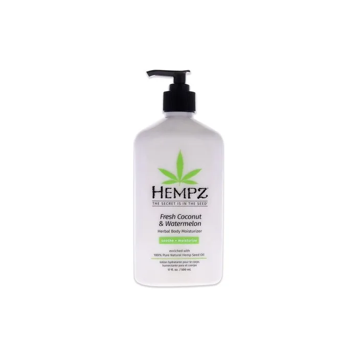 Hempz Fresh Coconut & Watermelon Herbal Body Moisturizer with Chamomile & Avocado Extracts 500ml - 17oz