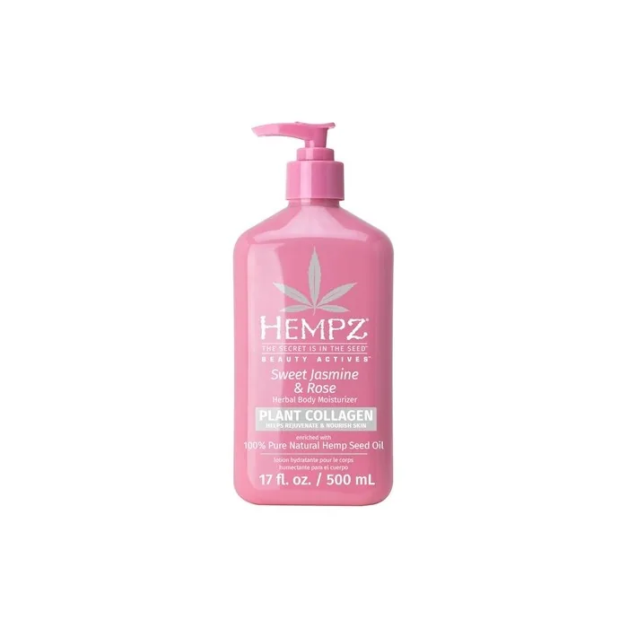 Hempz Sweet Jasmine And Rose Collagen Infused Herbal Body Moisturizer For Unisex