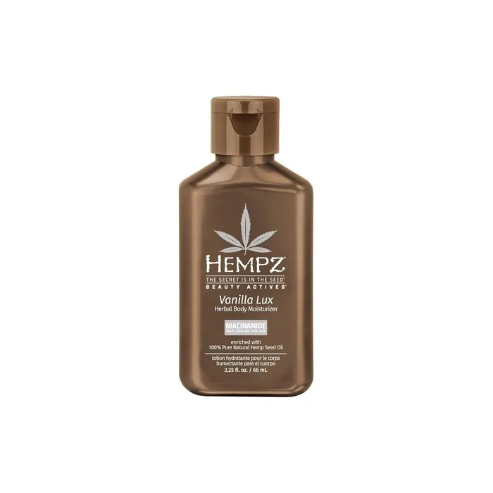 Hempz Body Lotion Vanilla Lux Mini Daily Moisturizing Cream with Shea Butter and Aloe