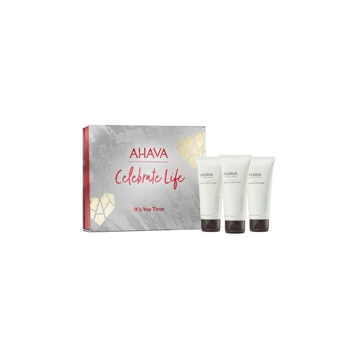 AHAVA It's You Time Body Trio Mineral Body Lotion Hand Cream and Shower Gel 100ml