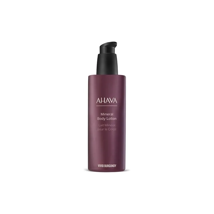 AHAVA Vivid Burgundy Mineral Body Lotion 250ml - Hydrating and Comforting Skin with Dead Sea Minerals