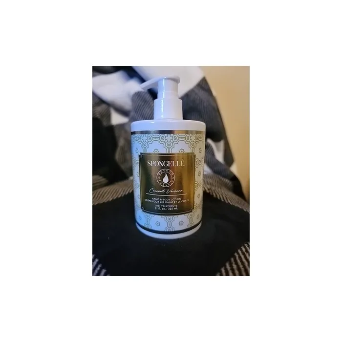 Bogo Spongelle Coconut Verbena Bath Body Hand Lotion Cream 11 Oz