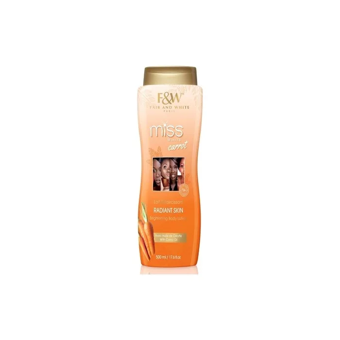 Fair & White Carrot Miss White Lightening Body Lotion 500ml