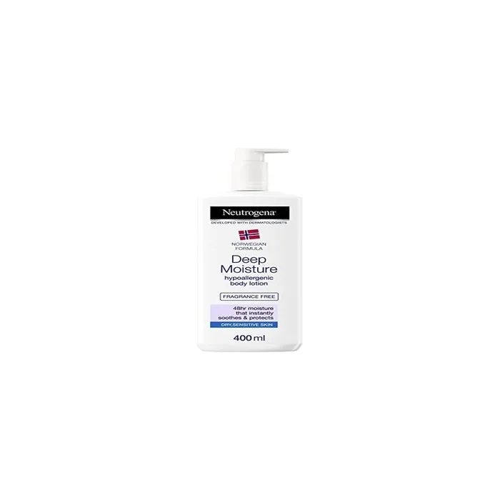 Neutrogena Liquid Body Cream With Intensive Moisturization Fragrancefree Hypoallergenic For Dry And Sensitive Skin 400ml