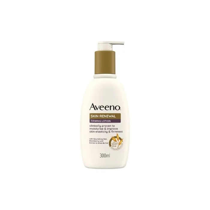 Aveeno Skin Renewal Firming Lotion with Prebiotic Oat PHA & Blackberry Leaf Extract Fragrance Free 300ml