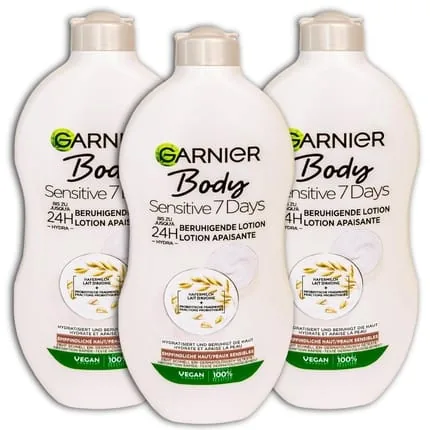 Garnier Body Sensitive 7 Days Soothing Milk With Oat Milk 3 X 400ml