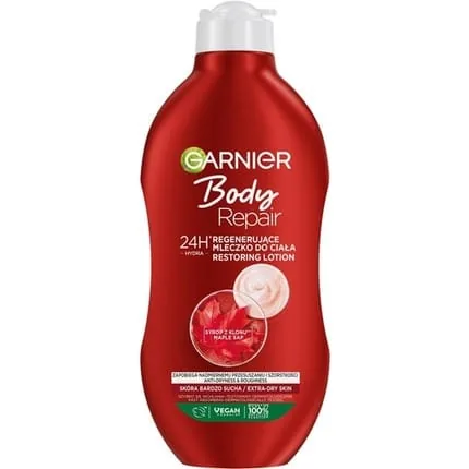 Garnier Body Repair Restoring Lotion 24h Hydration with Maple Syrup Vegan 400ml