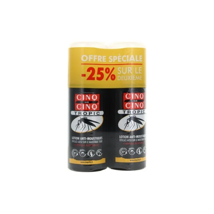 Cinq Sur Cinq Tropic Anti-Mosquito Lotion 75ml - Pack of 2