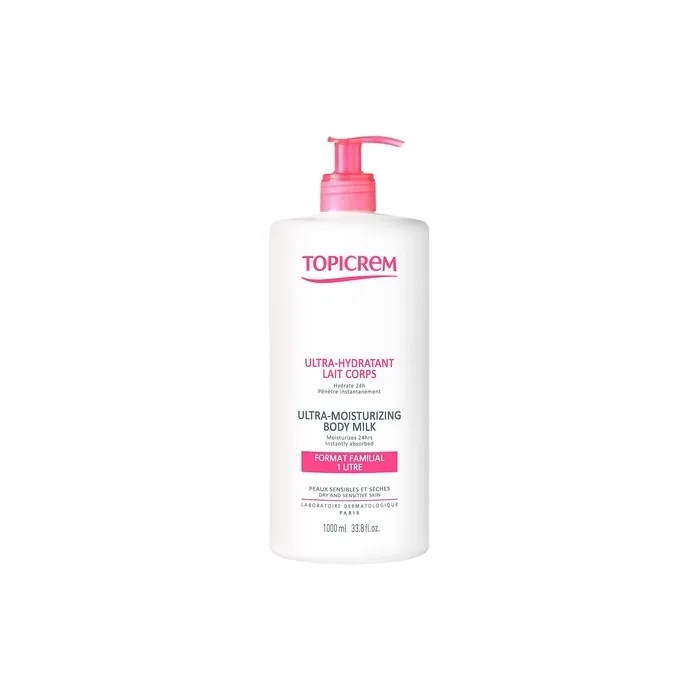 Topicrem Ultra-Hydrating Body Lotion Fragrance Free 1L