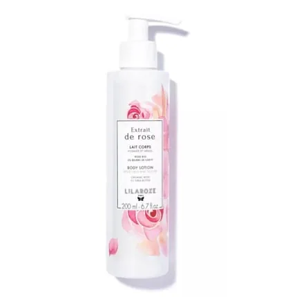 Lilaroze Paris Rose Body Milk with Shea Butter - Hydrating and Soothing