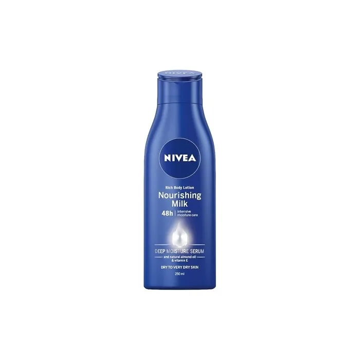 NIVEA Rich Nourishing Body Lotion Dry To Very Dry Skin 250ml Deep Nourishment Formula Enriched with Shea Butter and Serum Provides Comfort and Softness